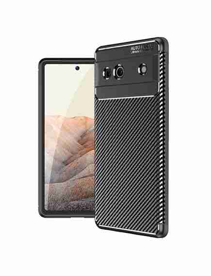 Husa AutoFocus, pentru Samsung A04s, Carbon Design, TPU, BLACK